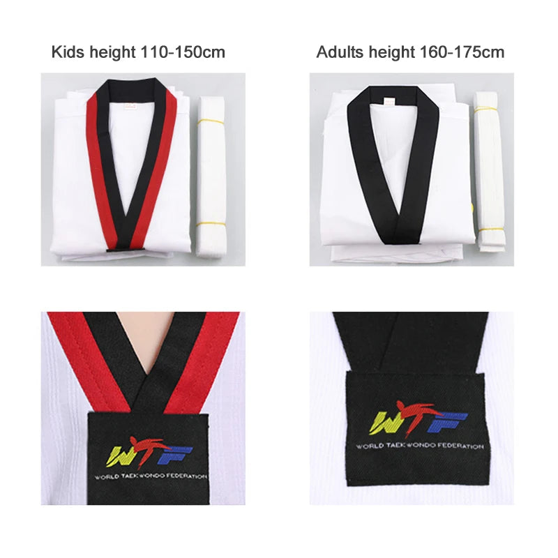 White Taekwondo Uniform - Unisex for Kids & Adults