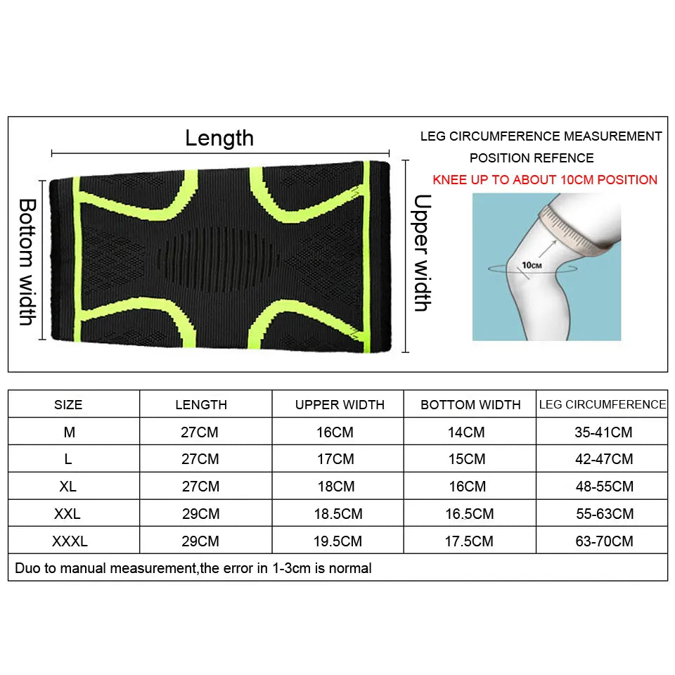 Knee Support Brace - Elastic Nylon Sports Compression