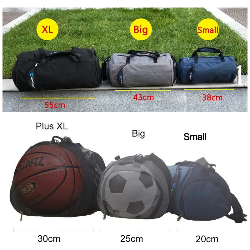 IX Large Sports Bag Fitness Training Bags for Shoes Travel Multifunctional Shoulder Bags