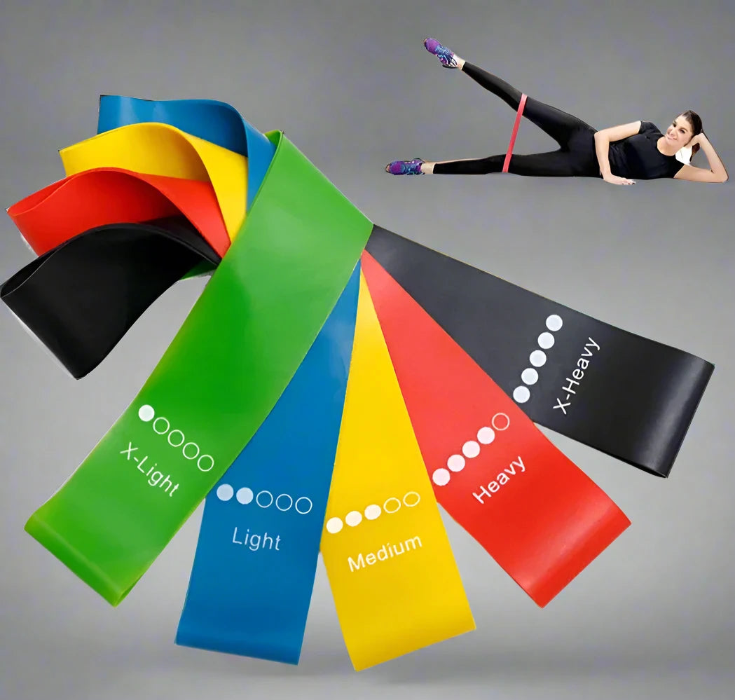 5Pcs Resistance Bands Set - Fitness & Yoga
